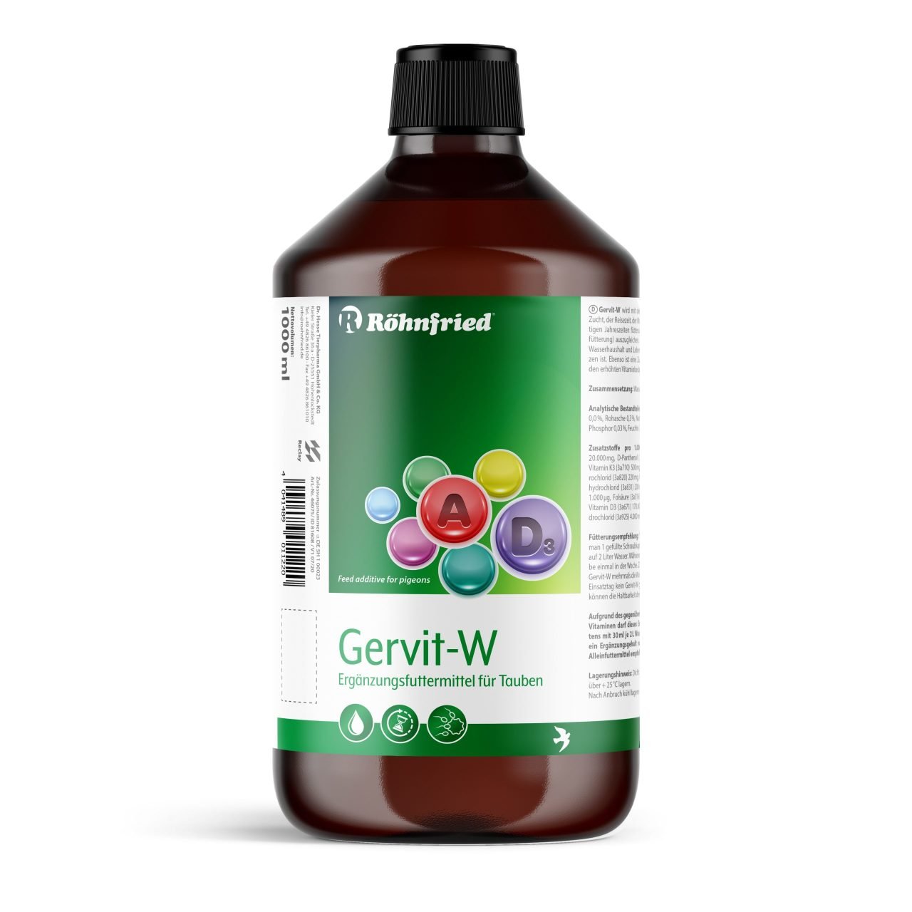 Röhnfried Gervit-W MultiVitamin Takviyesi 1 Litre