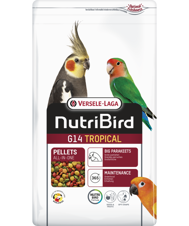 Versela Laga Nutribird G14 Tropikal Sultan ve Pareket Palet Yemi 1kg