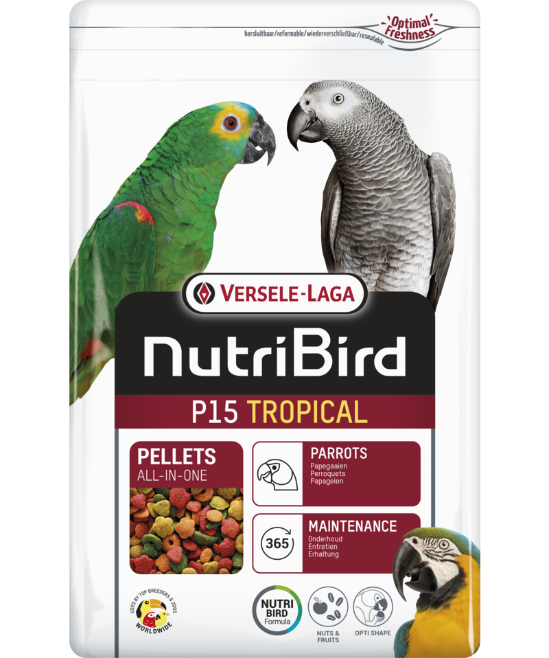 Versele Laga Nutribird P15 Tropical Papağanlar İçin Meyveli Pelet Yem 1 kg