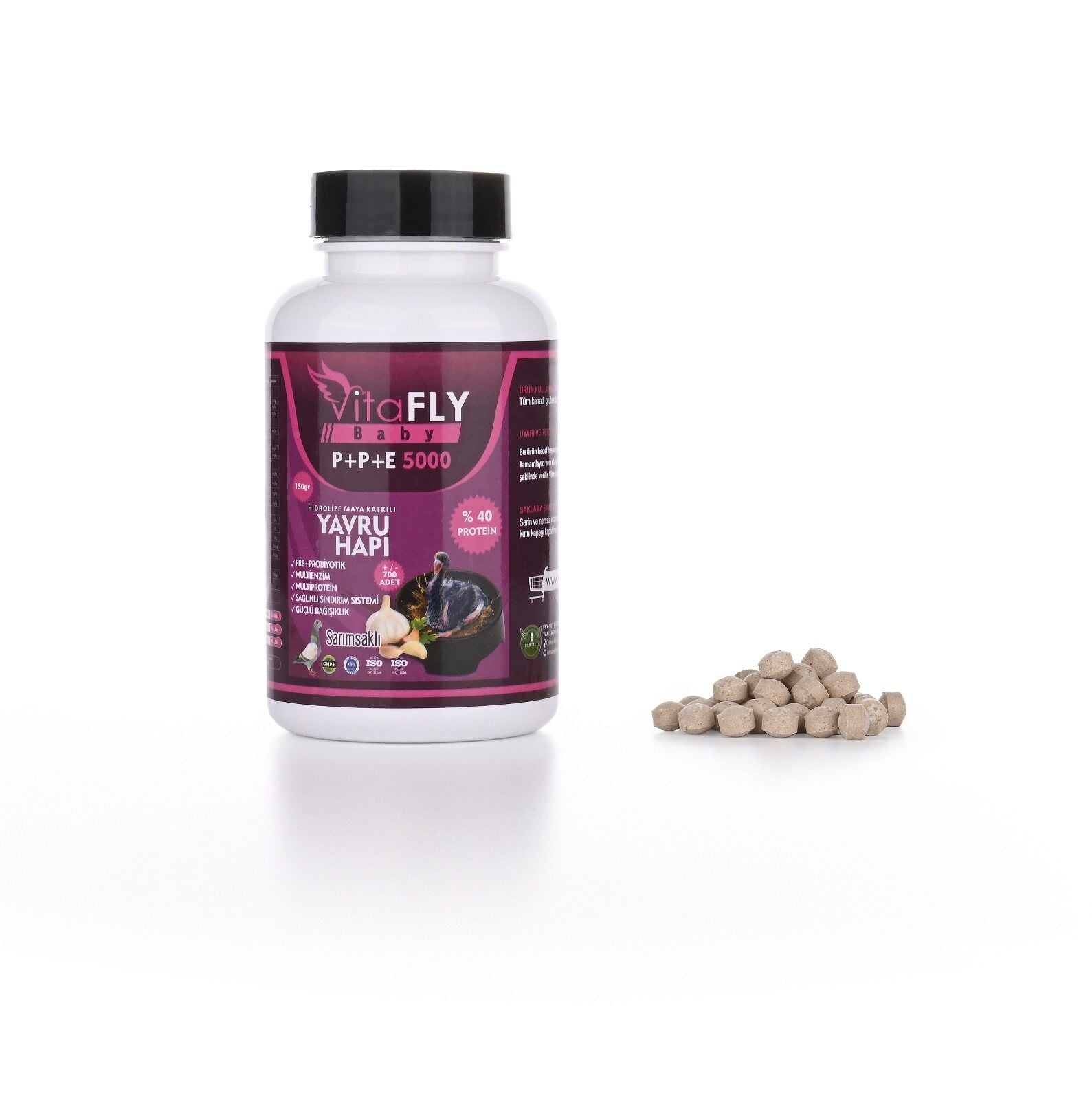 VİTAFLY P+P+E 5000 - YAVRU HAPI 154 GR - 700 ADET (GÜVERCİN)
