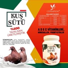 Kuş sütü güvercin el besleme maması 750 G