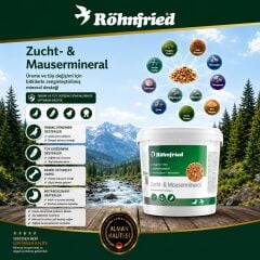 Rönhfried Zucht Mausermineral Üreme ve Tüy dökme Grit Mineral Karışımı 5 Kg