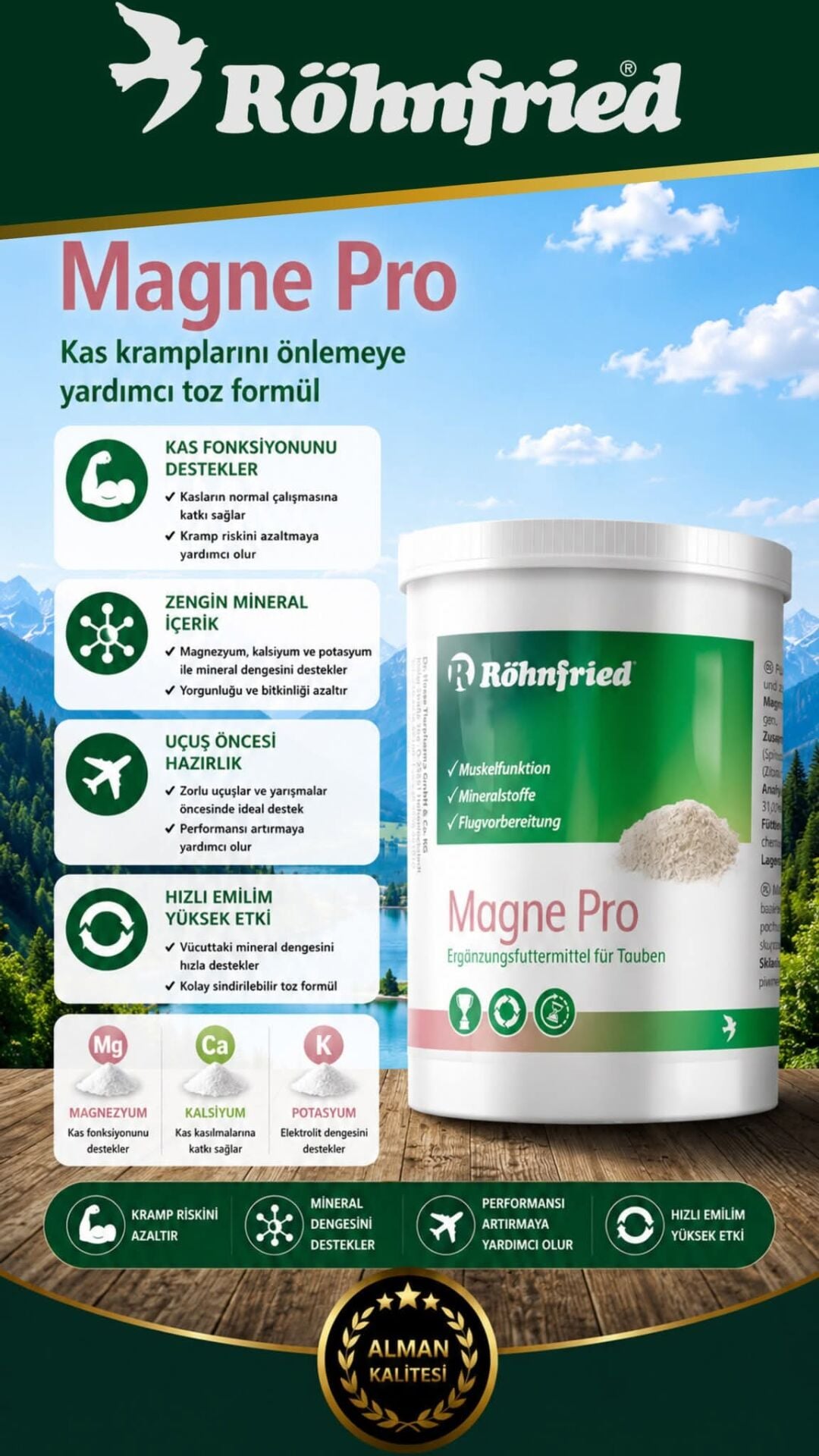 Röhnfried Magnepro Kas Kramplarını Önlemek 500gr